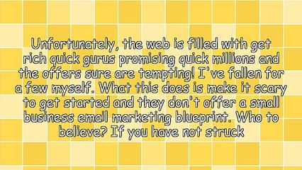 My Small Business Email Marketing Blueprint