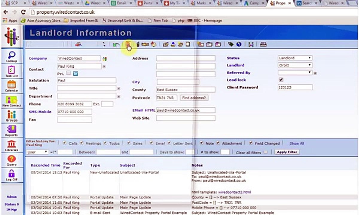 Edit Drop downs in WiredContact Hosted CRM