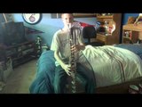 On Wisconsin on Bass Clarinet