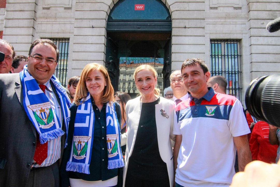 LA PRESIDENTA DE LA COMUNIDAD DE MADRID RECIBE AL "LEGA"