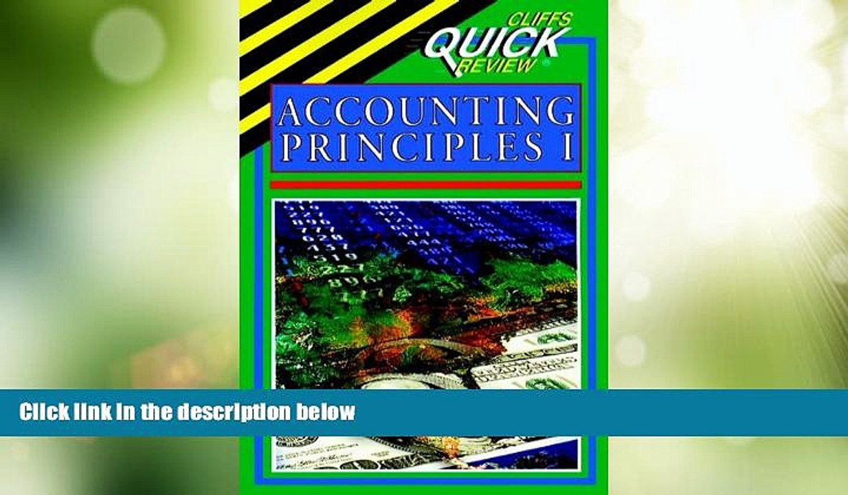 Big Deals  Accounting Principles I (Cliffs Quick Review)  Best Seller Books Best Seller