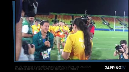 JO de Rio 2016 : Une bénévole demande sa petite-amie en mariage devant les caméras du monde entier (vidéo)