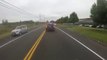 Ce motard fait arreter une automobiliste pour se venger d'elle