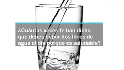 ¿Es necesario beber dos litros de agua al día?