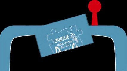 20160809_CNBLUE 2016 Spring Live PUZZLE DVD BOICE ver. gift-parapara cartoon note