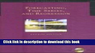 [Download] Forecasting, Time Series, and Regression (with CD-ROM) Paperback Online