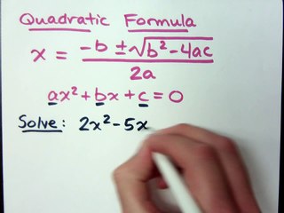 College Algebra - Part 25 (Quadratic Formula)
