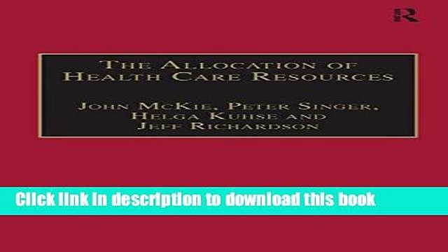 [PDF] The Allocation of Health Care Resources: An Ethical Evaluation of the QALY Approach