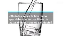 ¿Es necesario beber dos litros de agua al día?