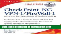 Download Check Point NG VPN-1/Firewall-1: Advanced Configuration and Troubleshooting Book Online