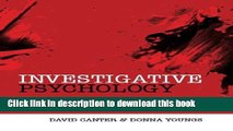 [PDF] Investigative Psychology: Offender Profiling and the Analysis of Criminal Action Download