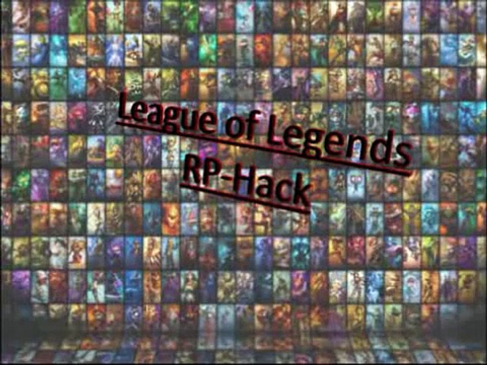 League of Legends Rp hack! Free Rp/Skins