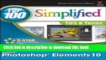 Download Photoshop Elements 10 Top 100 Simplified Tips and Tricks Book Free