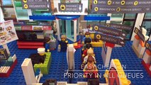 Huge Lego Airport & Airplanes - A trip in Lego Business Class