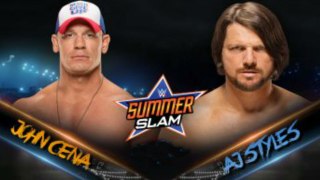 WWE John Cena vs AJ Styles WWE SummerSlam 2016 Predicción WWE 2K16