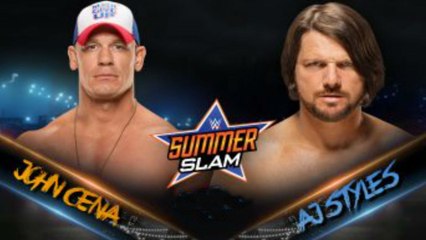WWE John Cena vs AJ Styles WWE SummerSlam 2016 Predicción WWE 2K16