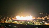 Brazil- fireworks at Rio Olympics 2016- L'ouverture des JO de Rio- un feu d'artifice au Maracana...