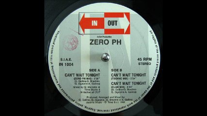Zero PH - Can't Wait Tonight (Zero PH Mix) (A)