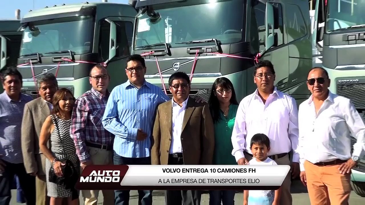 Volvo entrega 10 camiones FH a la empresa Transportes Elio