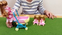 リカちゃん ようちえんおさんぽカー ベビーカー / Licca-chan and the Baby Stroller / Baby Carriage !