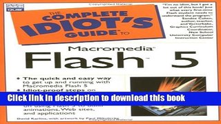 Download Complete Idiot s Guide to Macromedia Flash 5 Book Free
