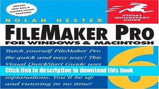 [PDF] FileMaker Pro 6 for Windows   Macintosh E-Book Online