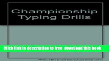 [Download] The Cortez Peters Championship Typing Drills Hardcover {Free|