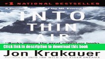 [Download] Into Thin Air: A Personal Account of the Mt. Everest Disaster Hardcover Collection
