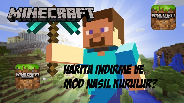 Minecraft PE Harita İndirme ve Mod Kurma Nasıl Yapılır- - Türkçe ( re-captured )