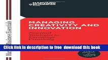 [Download] Managing Creativity and Innovation (Harvard Business Essentials) Kindle {Free|