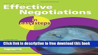 [Download] Effective Negotiations in easy steps Hardcover {Free|