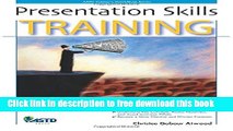 [Download] Presentation Skills Training (ASTD Trainer s Workshop) Paperback {Free|