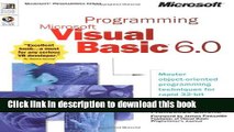[Download] Programming Microsoft Visual Basic 6.0 Paperback Free