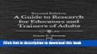 [Download] A Guide to Research for Educators   Trainers of Adults Hardcover Online