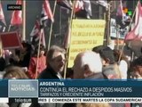 Trabajadores argentinos convocan paro nacional para este jueves