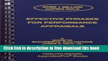 [Download] Effective Phrases for Performance Appraisals: A Guide to Successful Evaluations (Neal,