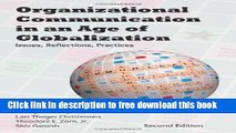 [Download] Organizational Communication in an Age of Globalization: Issues, Reflections, Practices