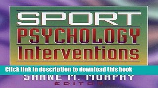 [Download] Sport Psychology Interventions Hardcover Collection