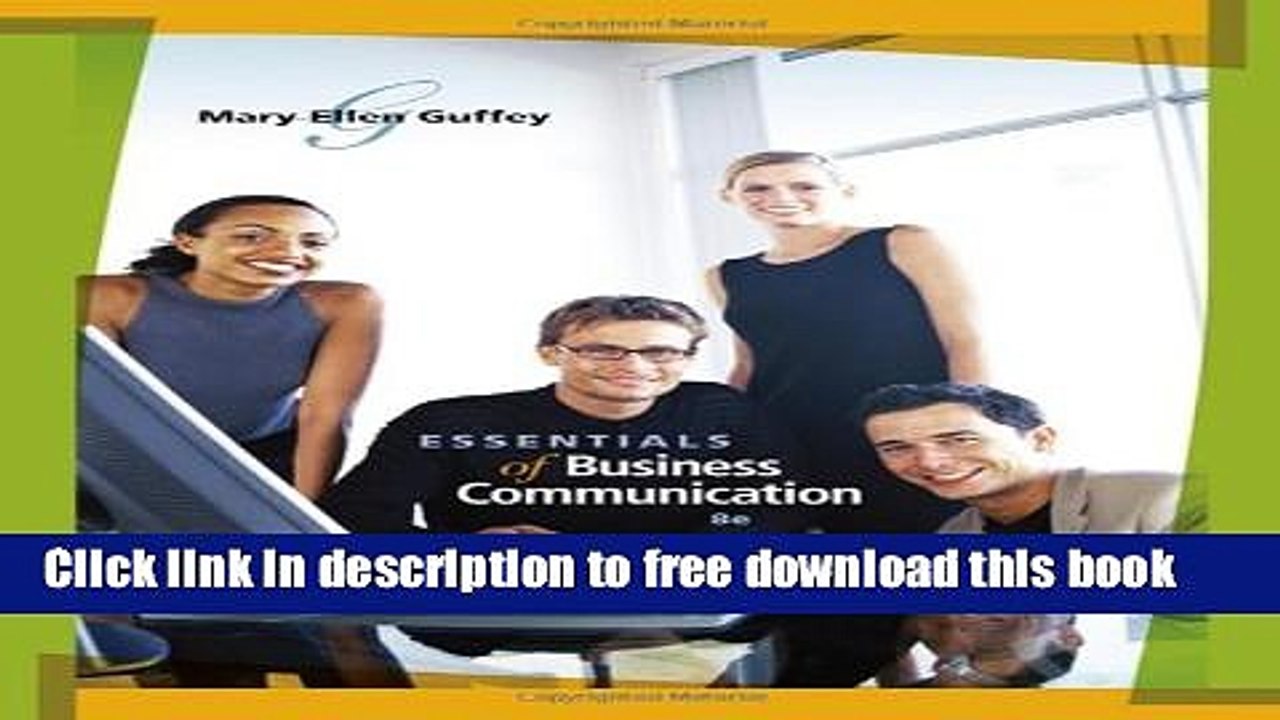 [Download] Essentials of Business Communication (with www.meguffey.com Printed Access Card)