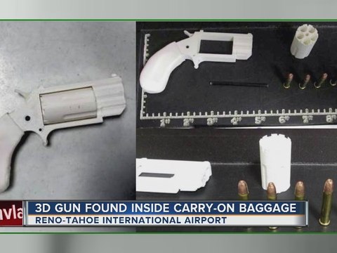 3D-printed gun found inside carry-on baggage in Reno