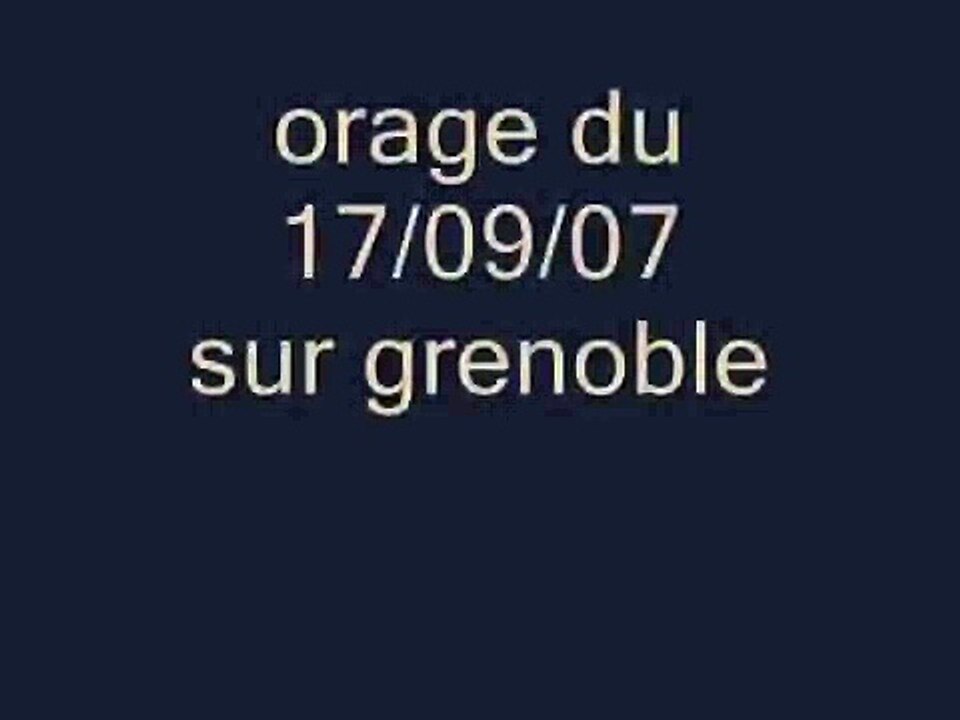 orage du 17 septembre sur grenoble