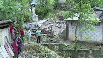 Mexico village damaged by landslide triggered by Storm Earl