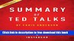 [Download] Summary of Ted Talks by Chris Anderson Includes Analysis Hardcover Collection
