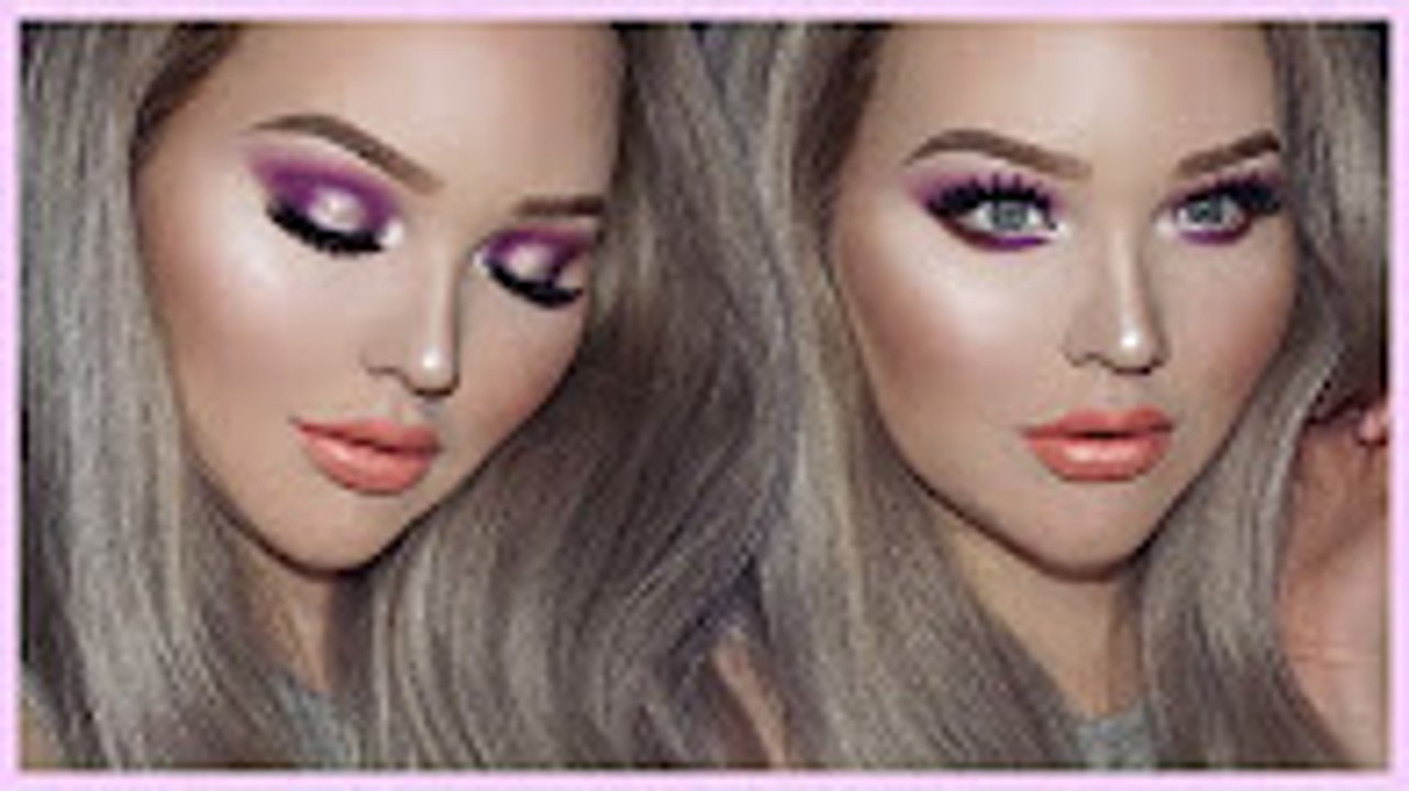 PURPLE GLAM Smokey Eyes - TOO FACED - NIKKIETUTORIALS Collection Tutorial