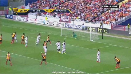 Lens 3-0	AC Ajaccio - All Goals & Full Highlights - 09-08-2016