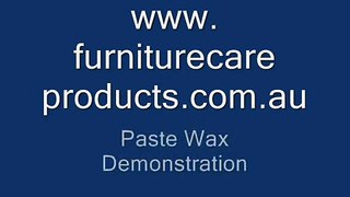 Paste Wax furniture polish Demonstration.wmv