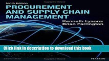 [Download] Procurement   Supply Chain Management, 9th ed. Paperback Collection