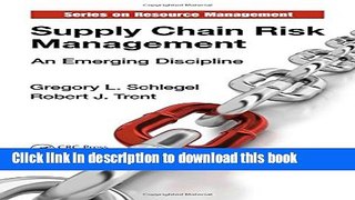 [Download] Supply Chain Risk Management: An Emerging Discipline (Resource Management) Kindle Online