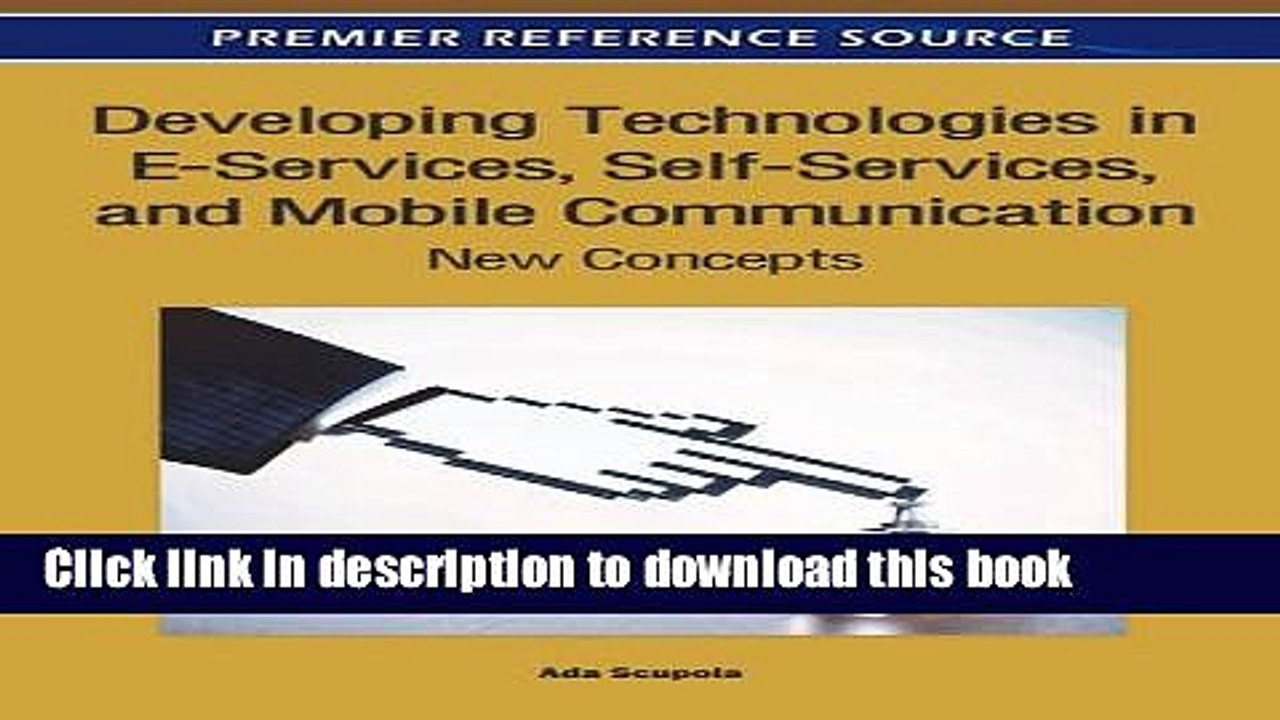 [PDF] Developing Technologies in E-Services, Self-Services, and Mobile Communication: New Concepts