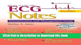 [Download] Ecg Notes: Interpretation and Management Guide Paperback Online